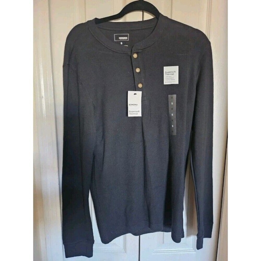 Sonoma Men  Supersoft Performance Thermal Heat Retentio Casual Size Small.nwt - Picture 2 of 7